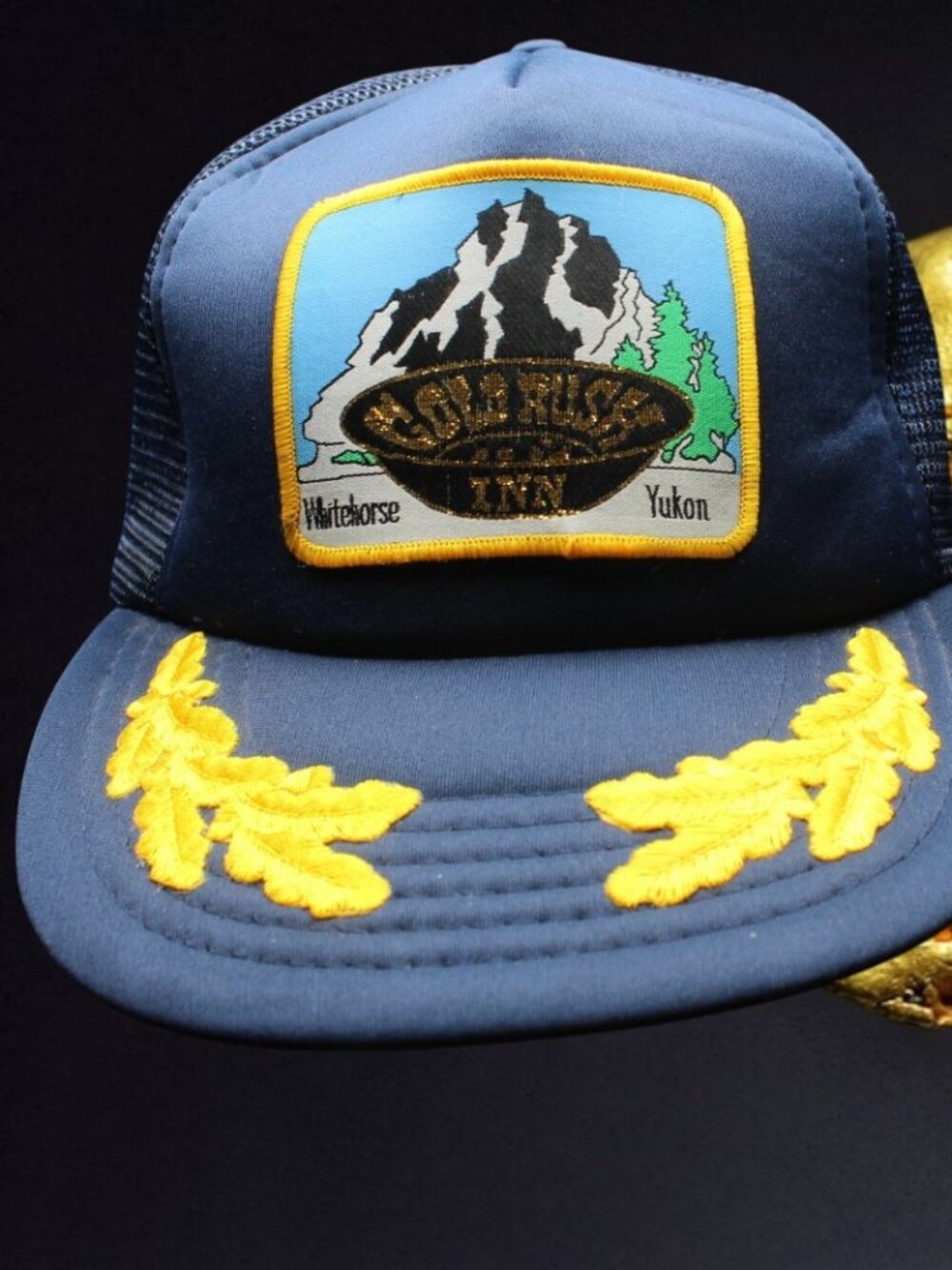 Vintage scrambled egg  Whitehorse Yukon Canada Gold Rush inn Hat Cap Alaska